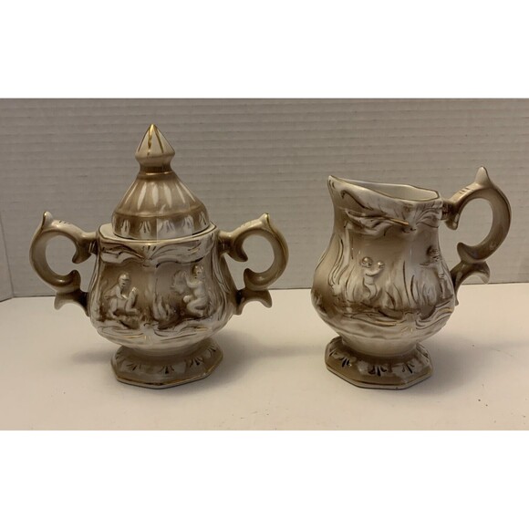 Style Tea-Coffee-chocolate  Vintage Porcelain Set Of 15 - Picture 6 of 16